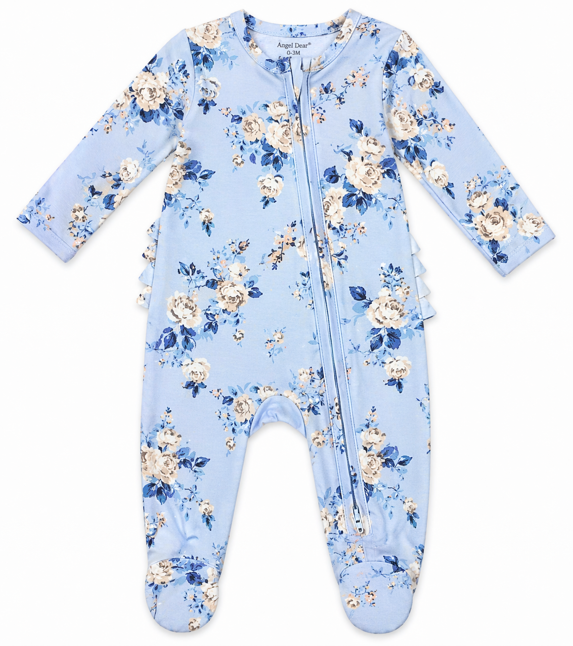 Ashley Rose Floral Ruffle Footie