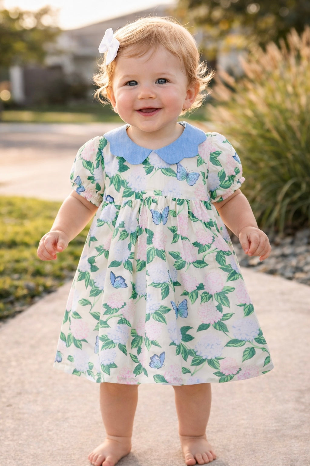 Garden Woven Collar Dress