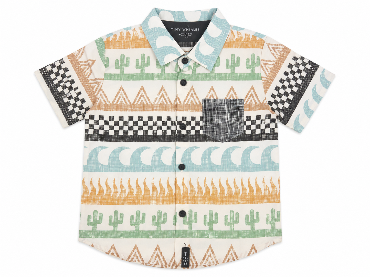 Surf and Turf Botton Up Shirt