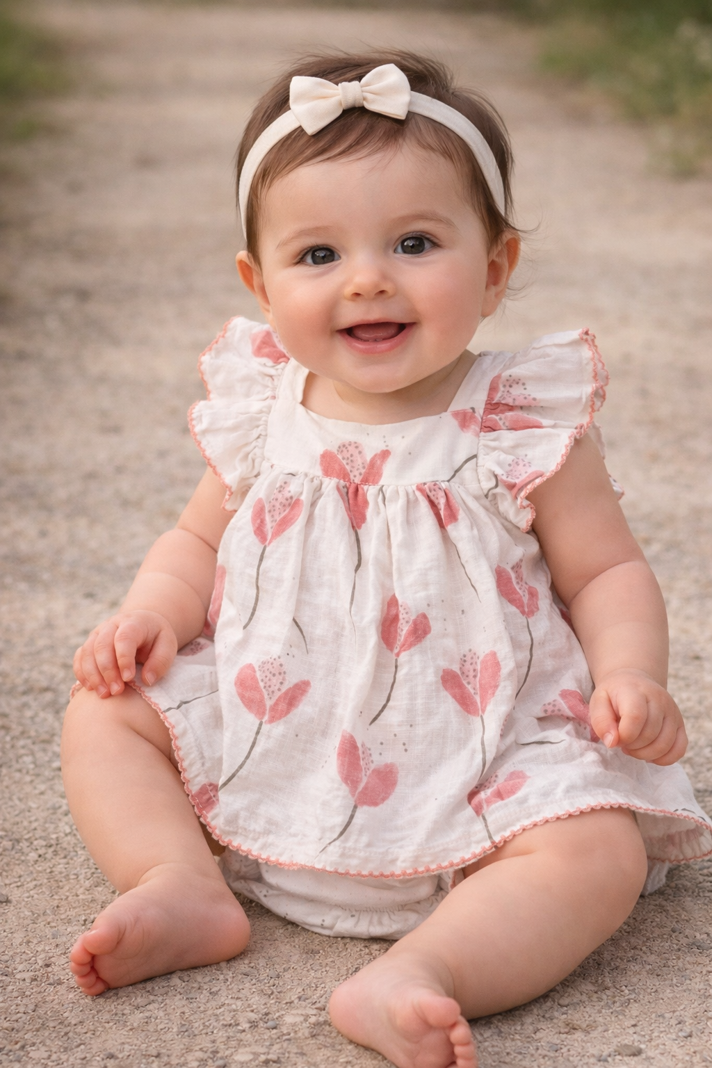 Soft Coral Top and Bloomer Organic Set