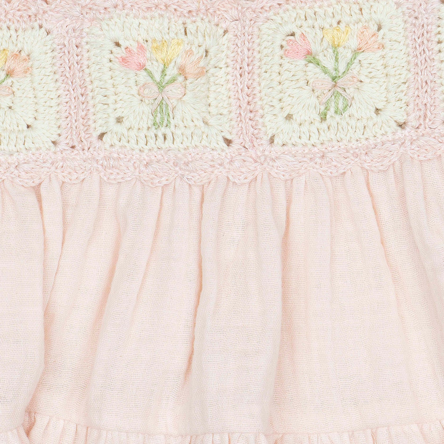 Petal Bouquet Crochet Dress