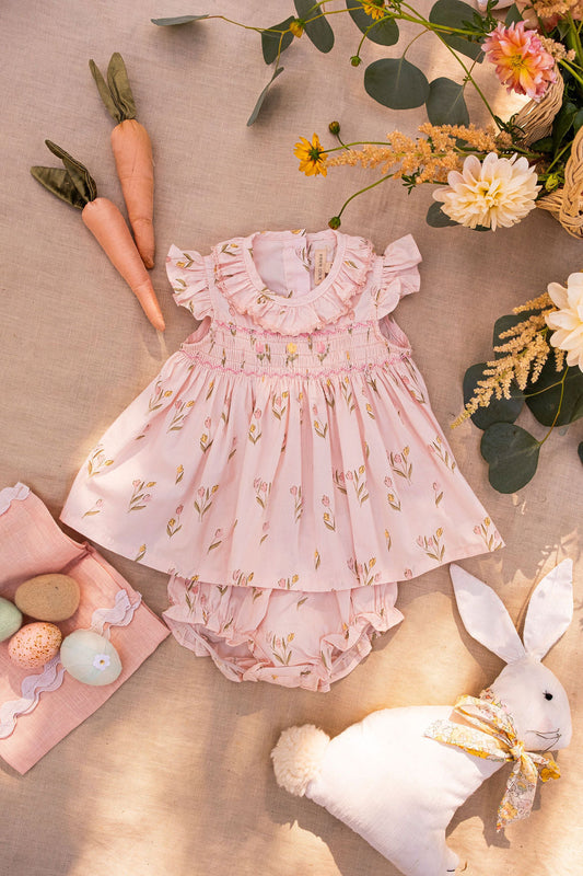 Dancing Tulips Smock Flutter Set