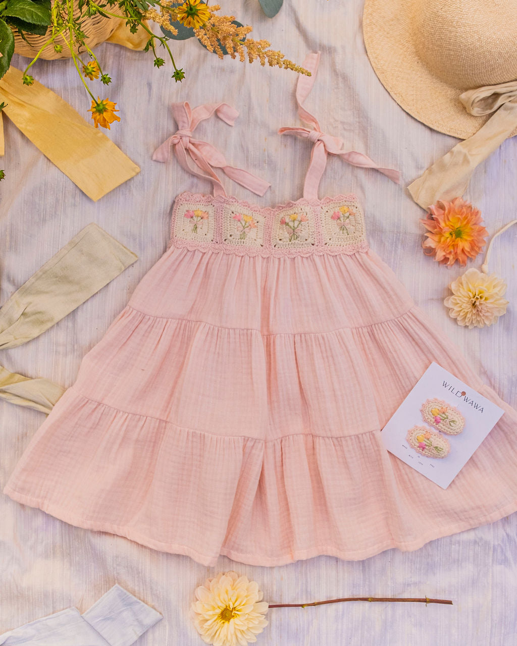 Petal Bouquet Crochet Dress