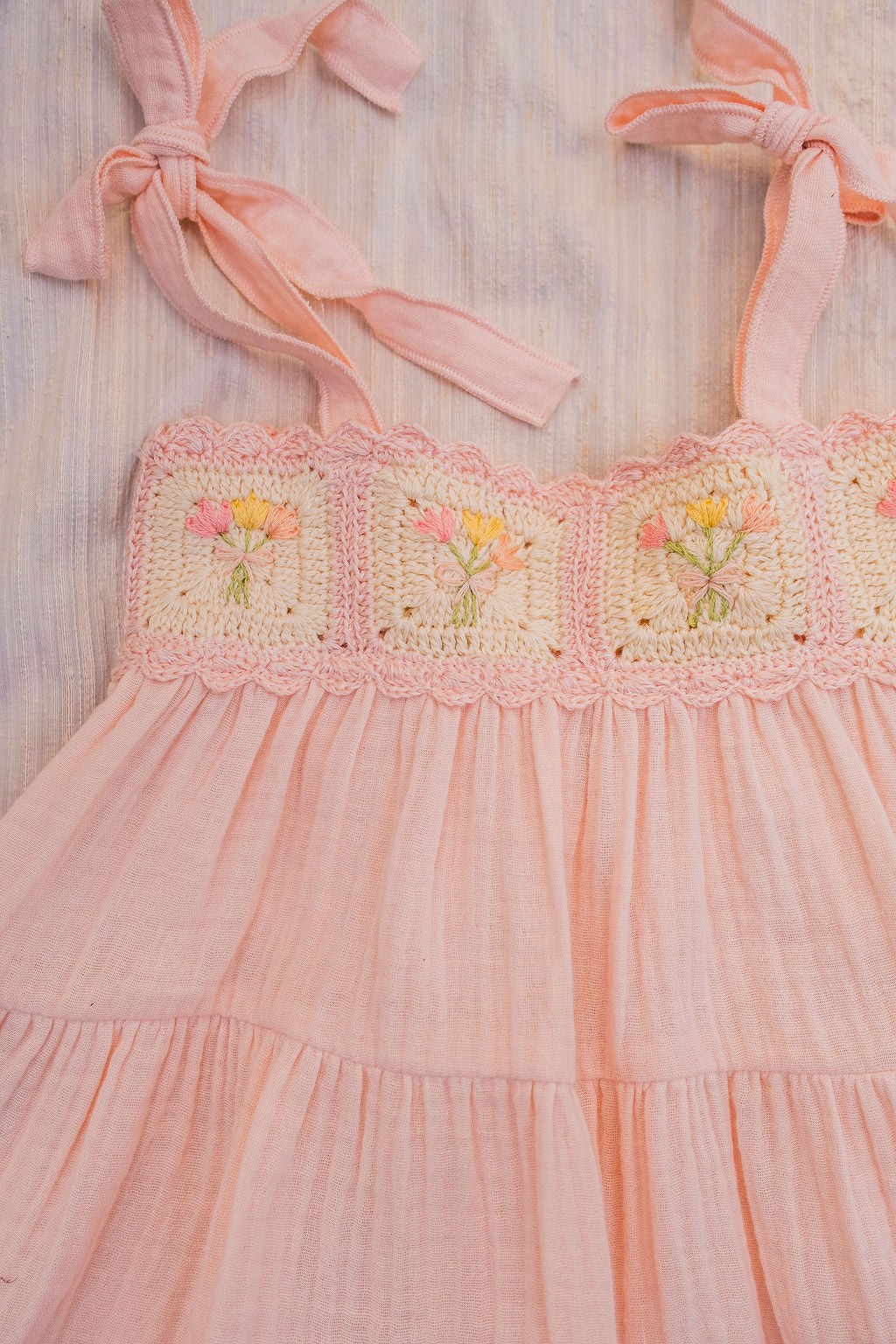 Petal Bouquet Crochet Dress