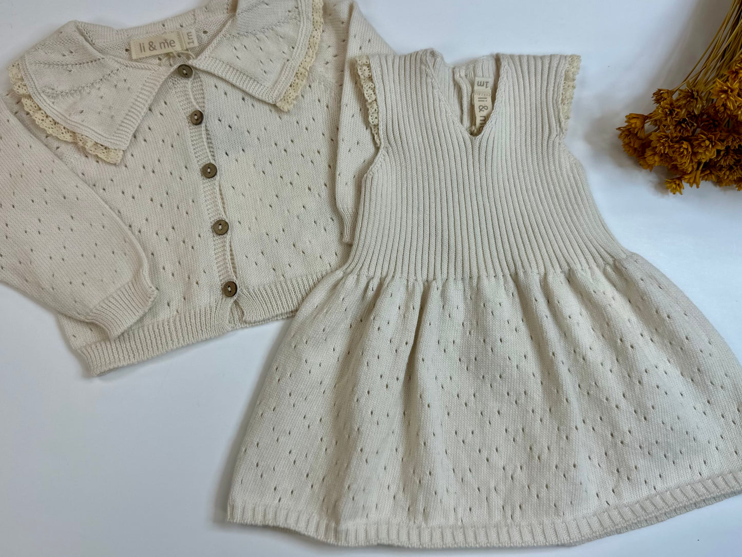 Cream Knit Dress