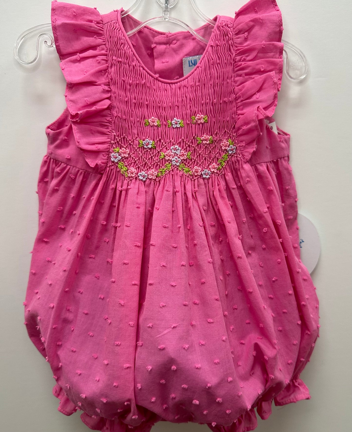 Classic Swiss Dot Fushia Bubble