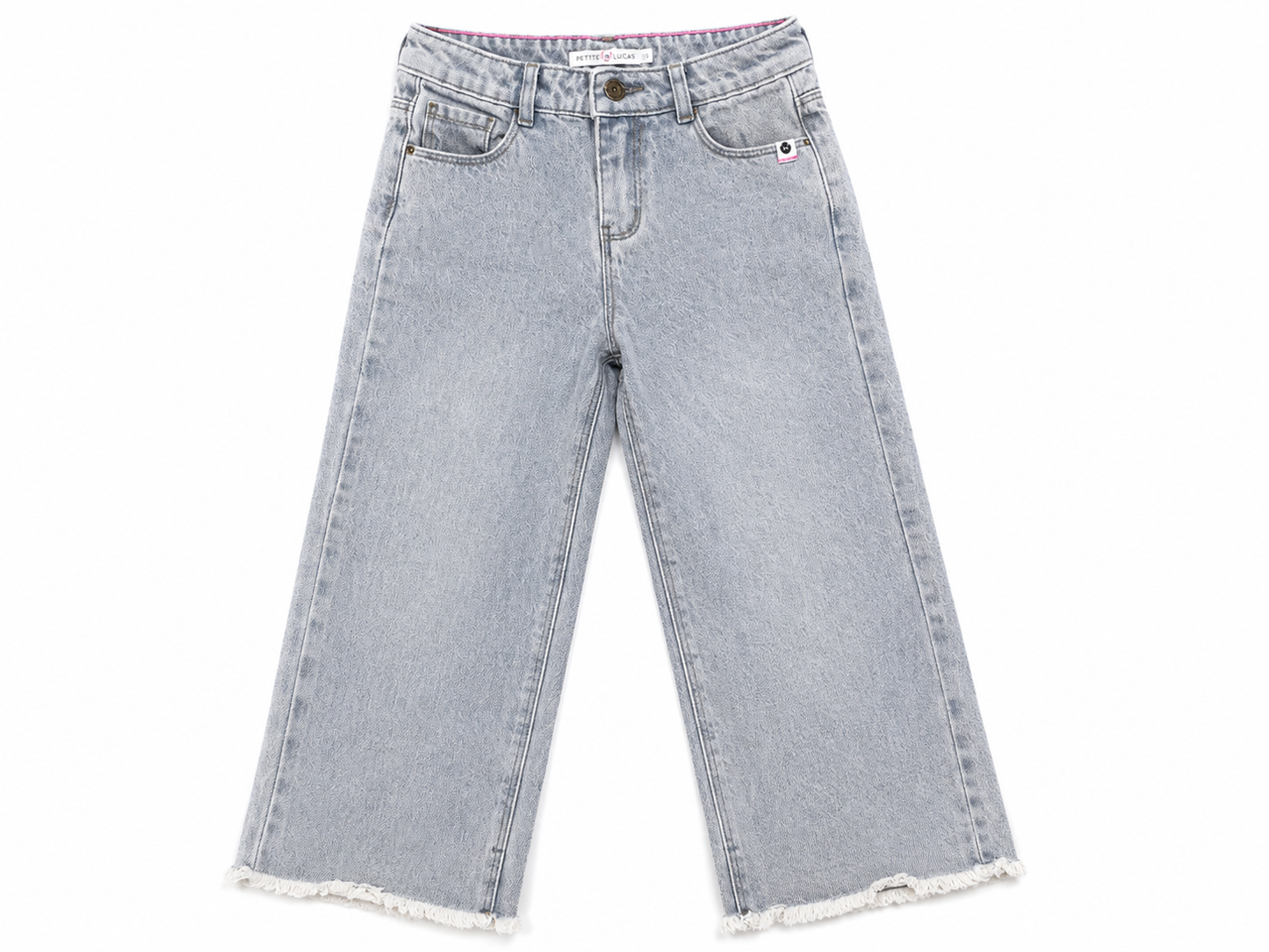 Girls Grey Denim Pant