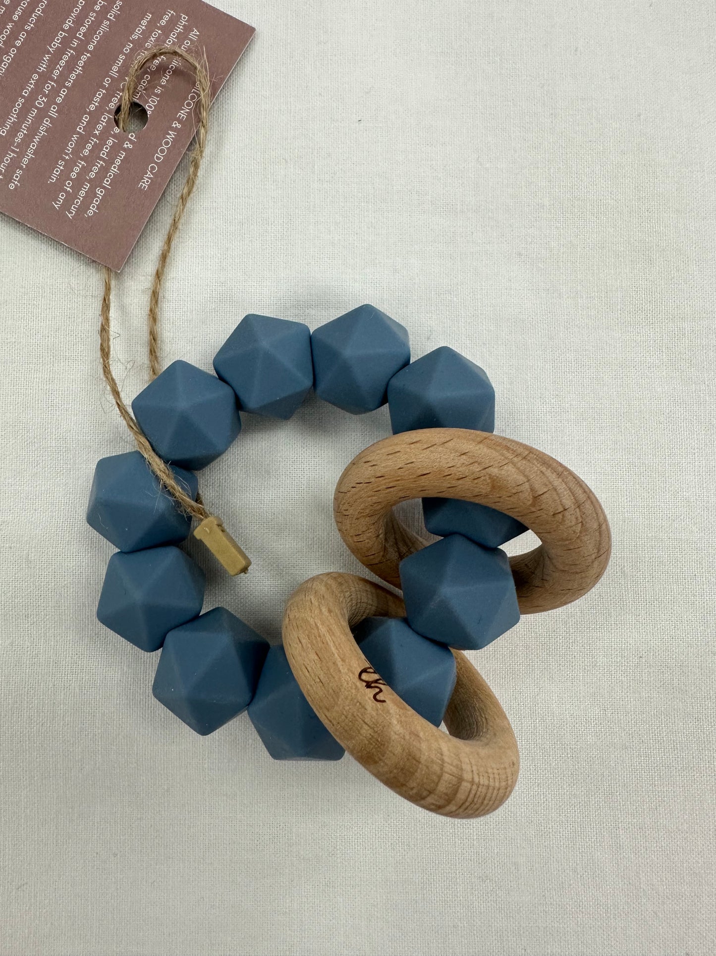 Slate Teething Rattle
