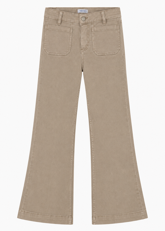 Sand Flare Twill Pants