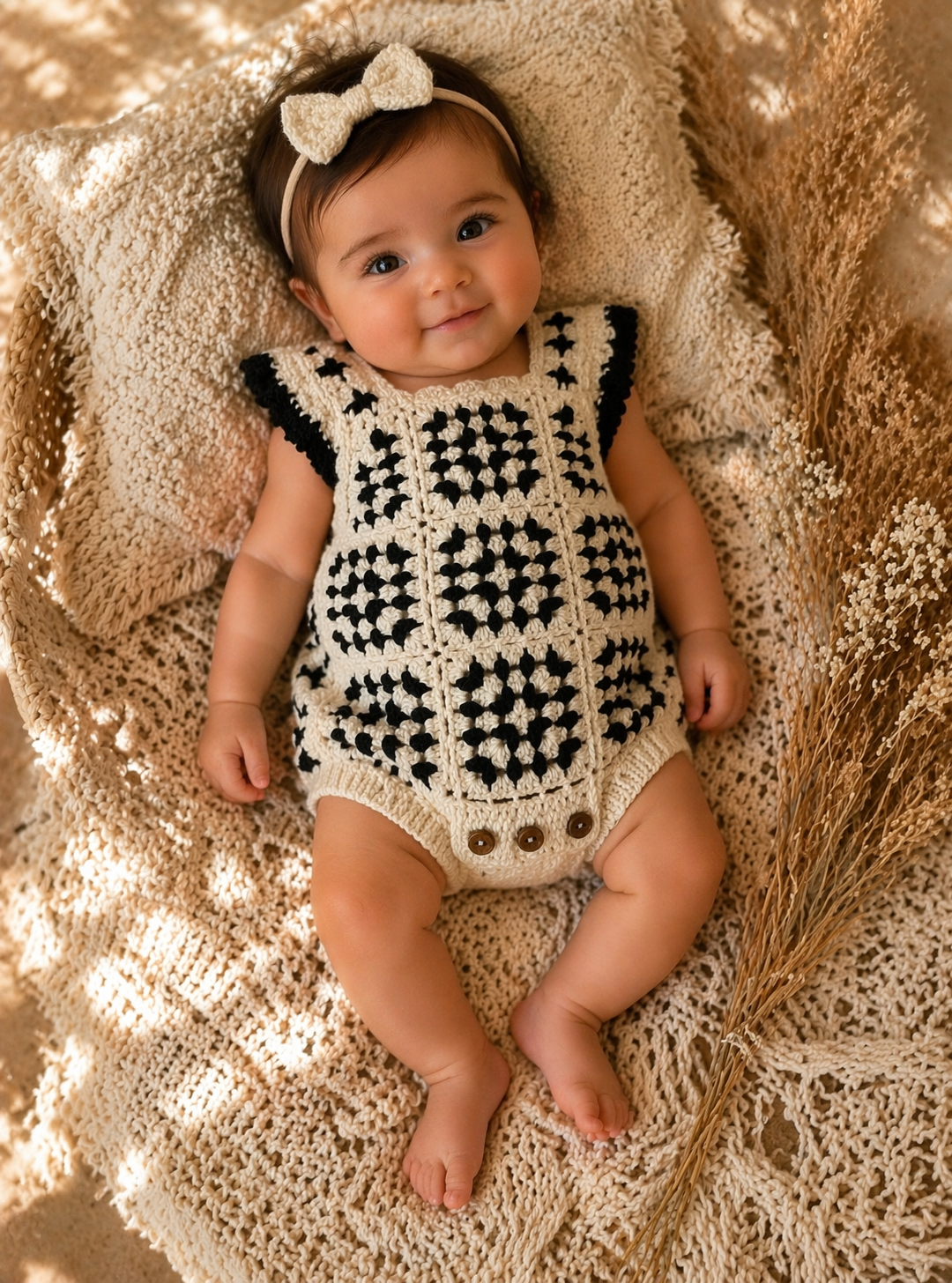 Crochet Romper Abstract