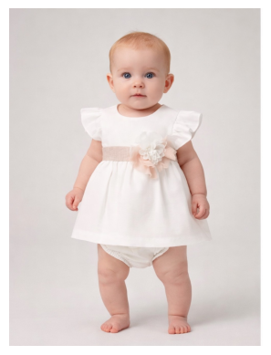 Cream Linen Floral Sash Dress
