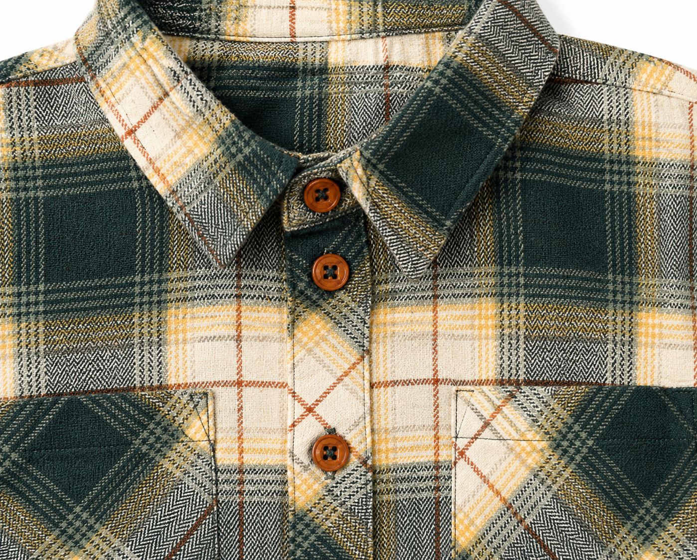 Long-Sleeved Forest Flannel