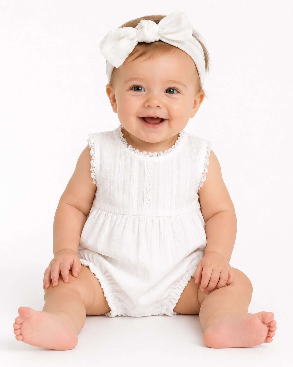 Darie Dobby White Romper