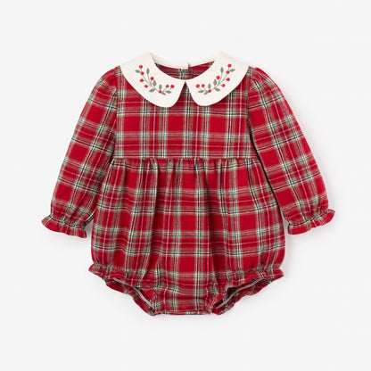 Holiday Red Tartan Bubble
