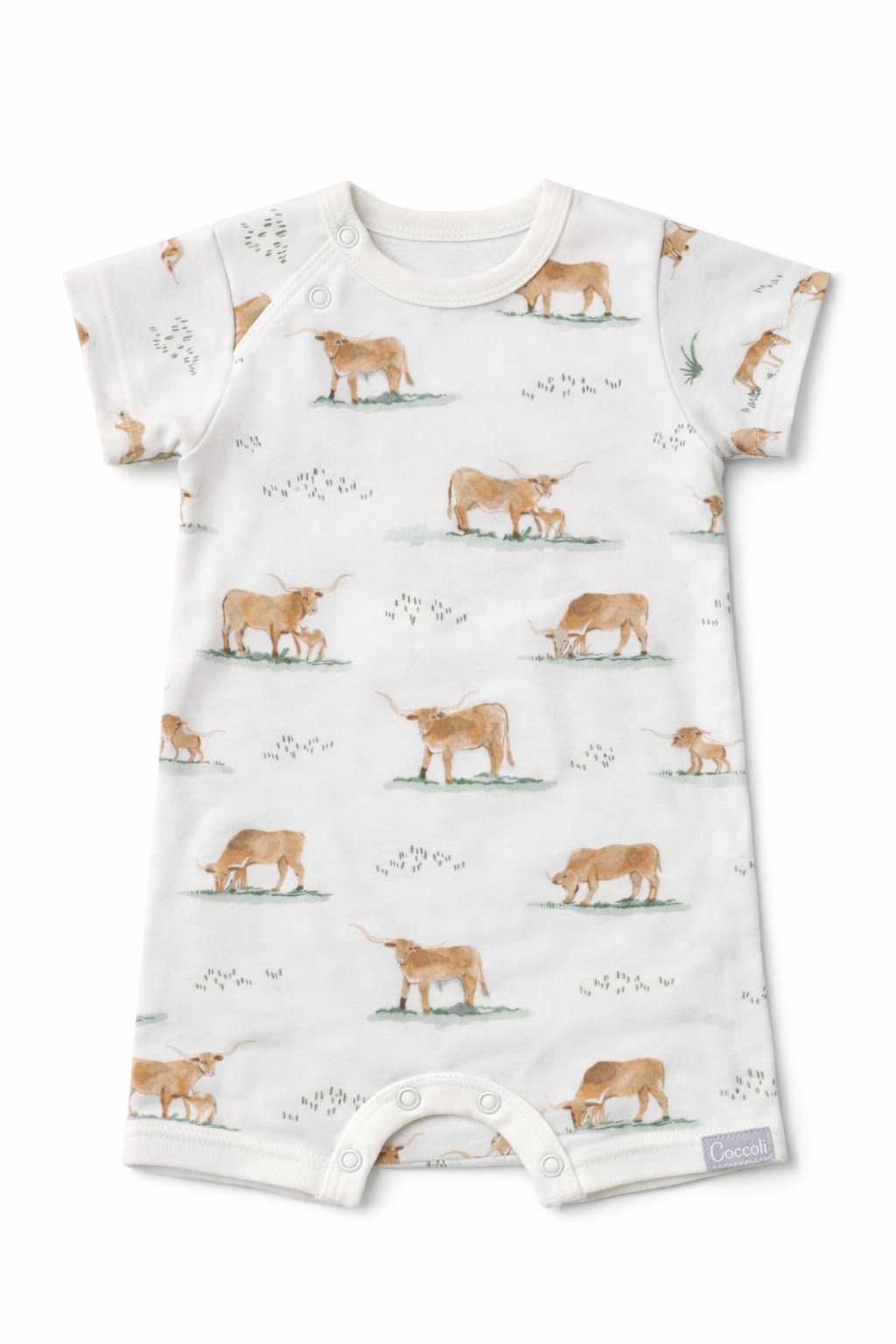 Allover Cow Print Modal Romper