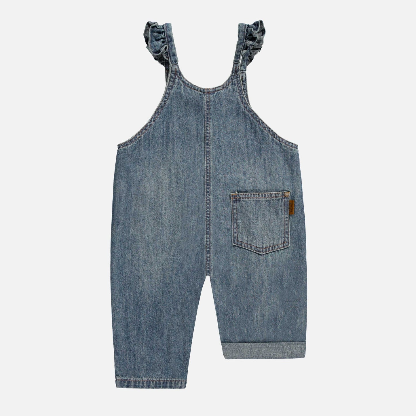 Loose Fit Ruffle Overalls