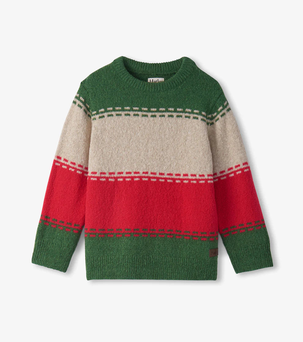 Holiday Combo Crew Sweater