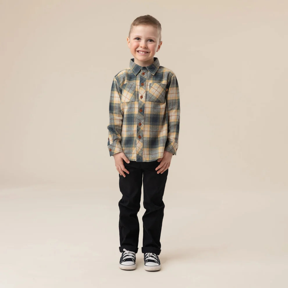 Long-Sleeved Forest Flannel