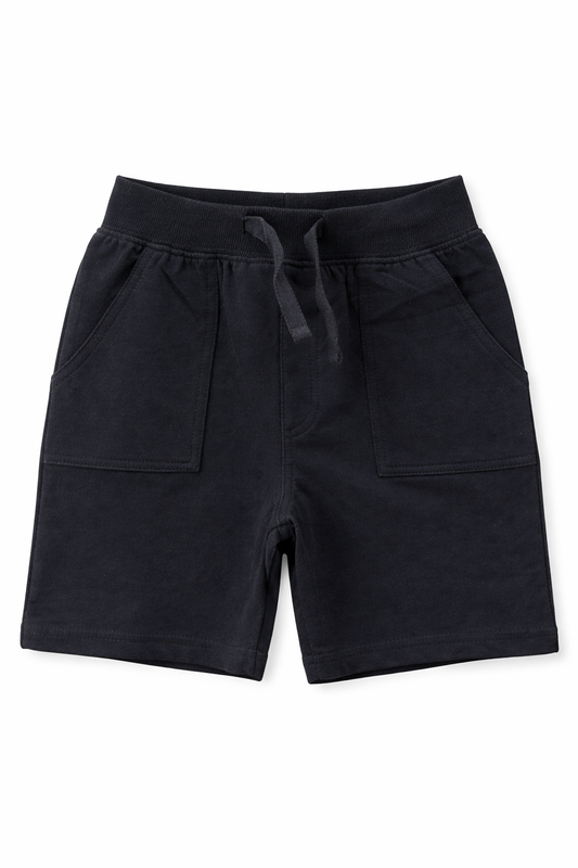 Boy Jersey Knit Short Black