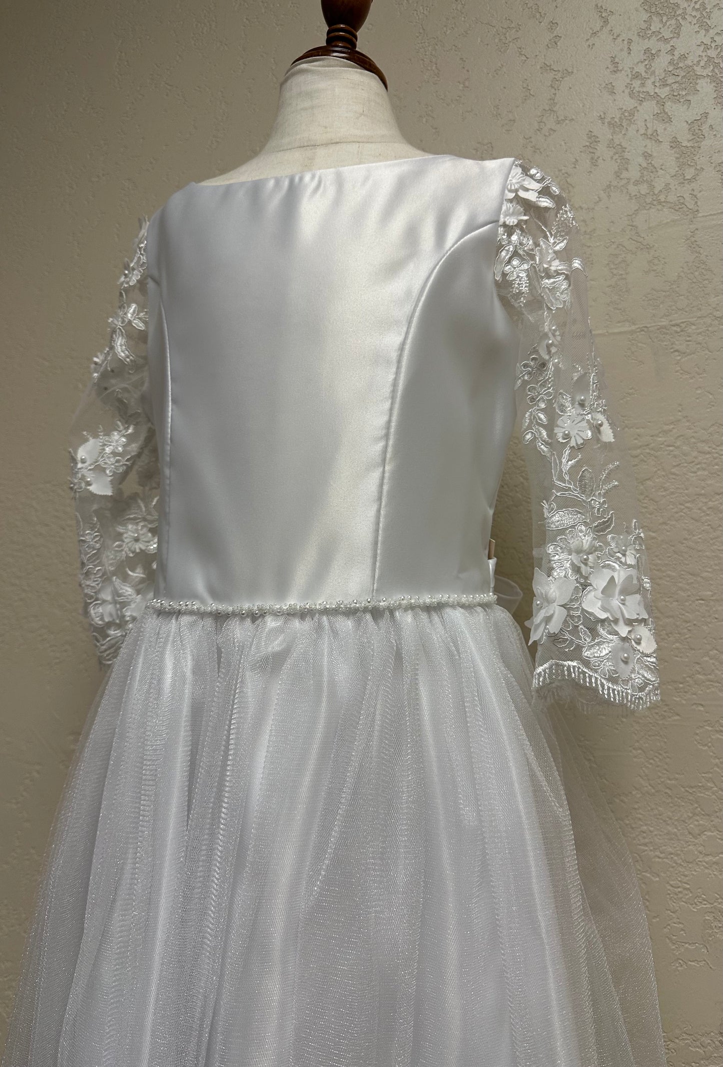 Floral Pearl Tulle Dress