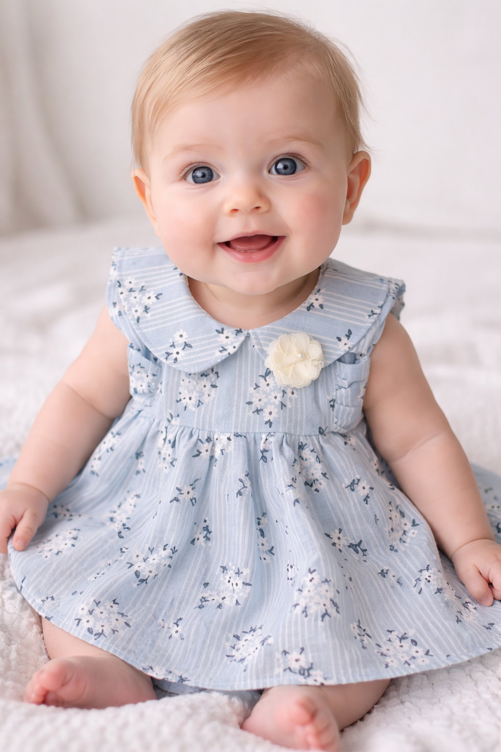 Blue Peter Pan Dress w/ Bloomers
