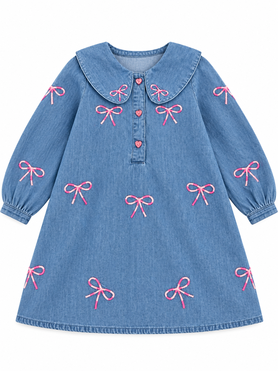 Raya Denim Bow Dress