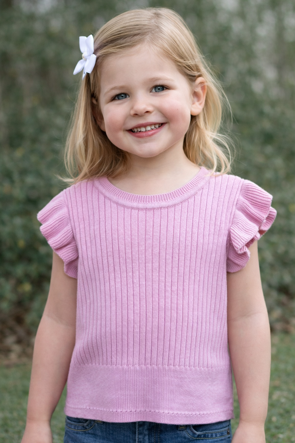 3024 Pink Ribbed Top