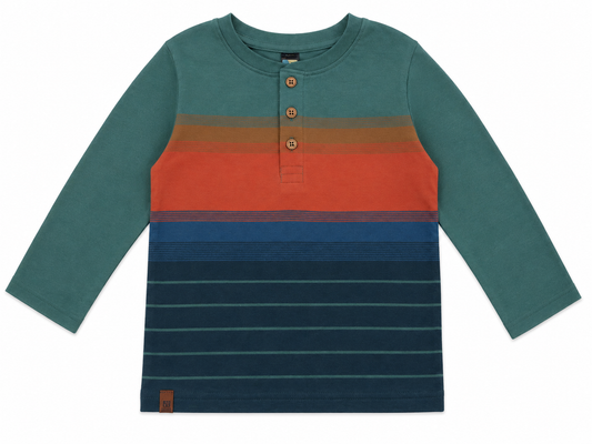 Hunter Green Rust Long Sleeve Tee
