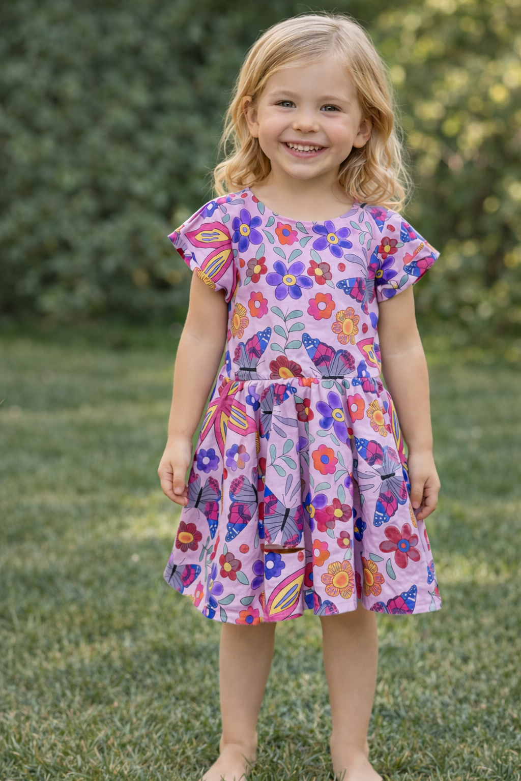 Butterfly Tile Dress