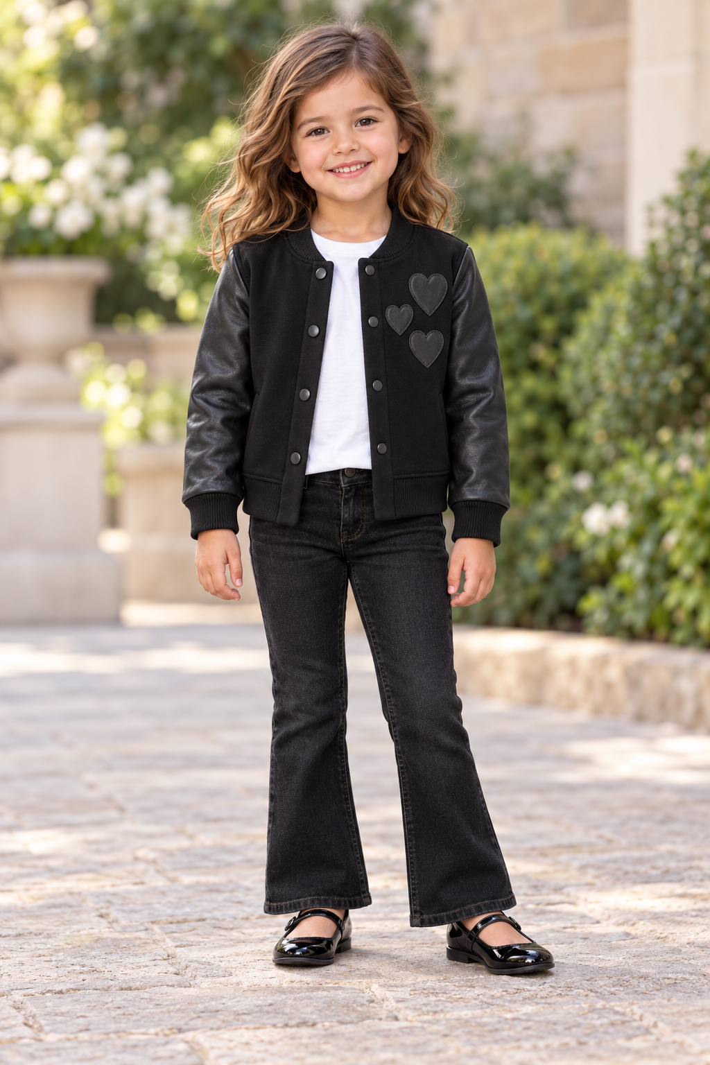 Stretch Eco Leather & Fleece Jacket