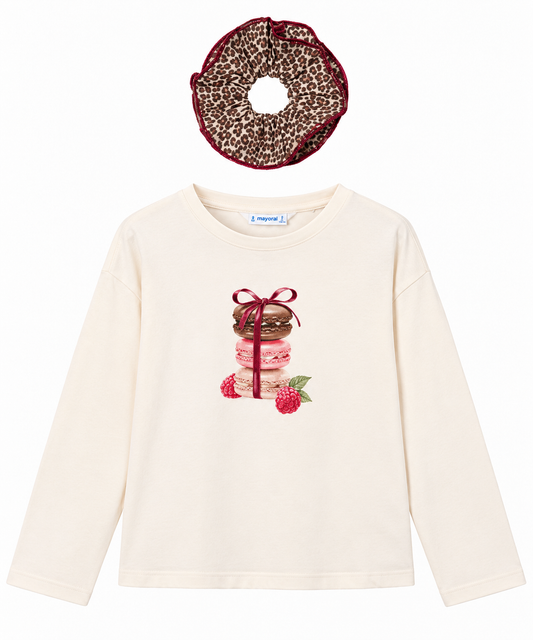 Macaron Long Sleeve W/ Scrunchie