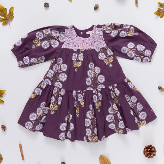 Fiona Plum Buttercup Floral Dress