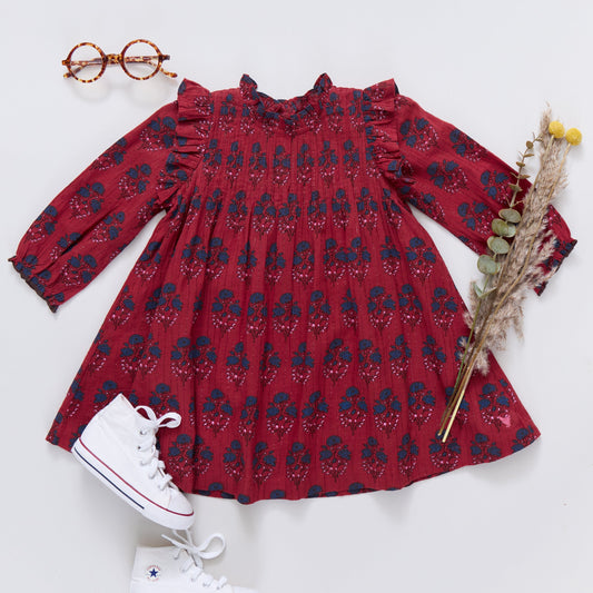 Jaipur Red Strawflower Dress