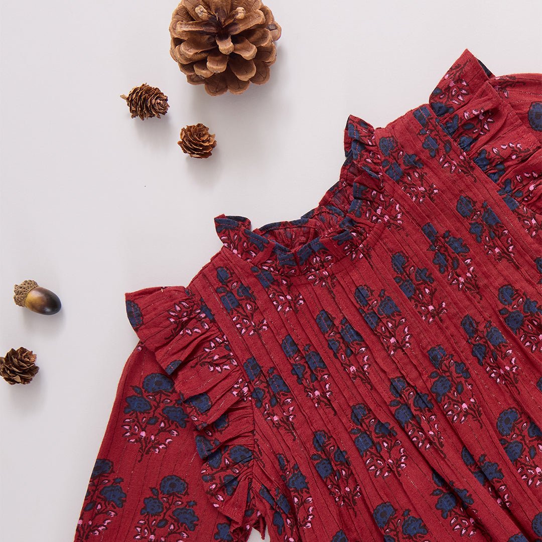 Jaipur Red Strawflower Dress