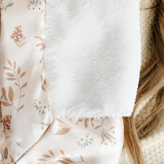 Flora Satin Border Blanket