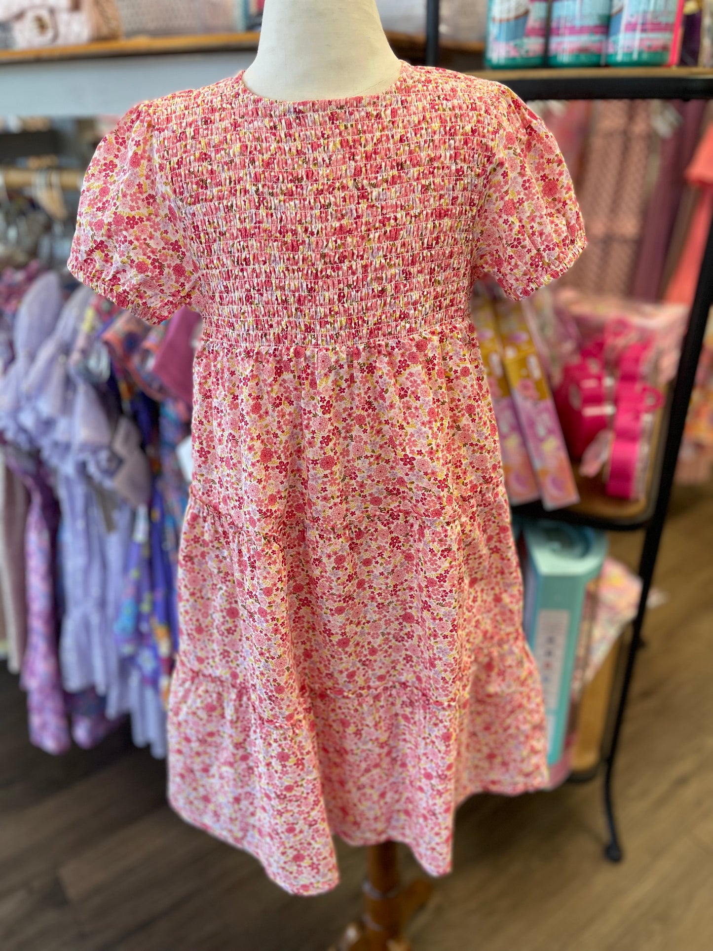 Pink Multi Floral Dress