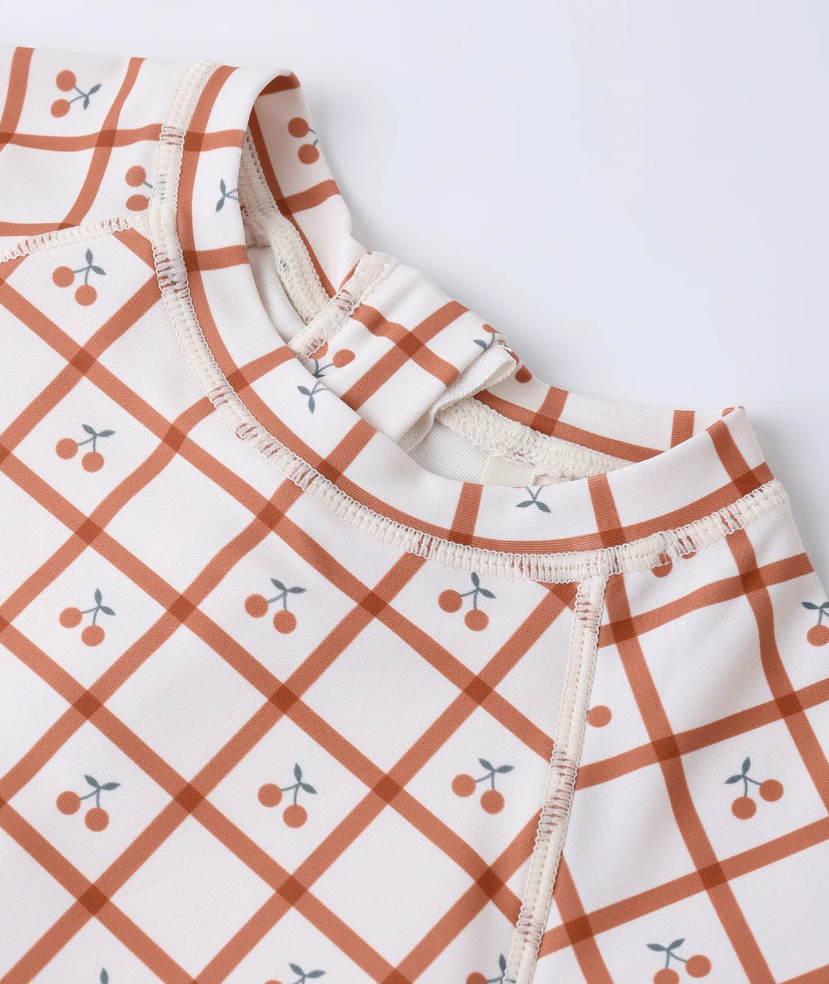 Delphine Rashguard Cherry Check
