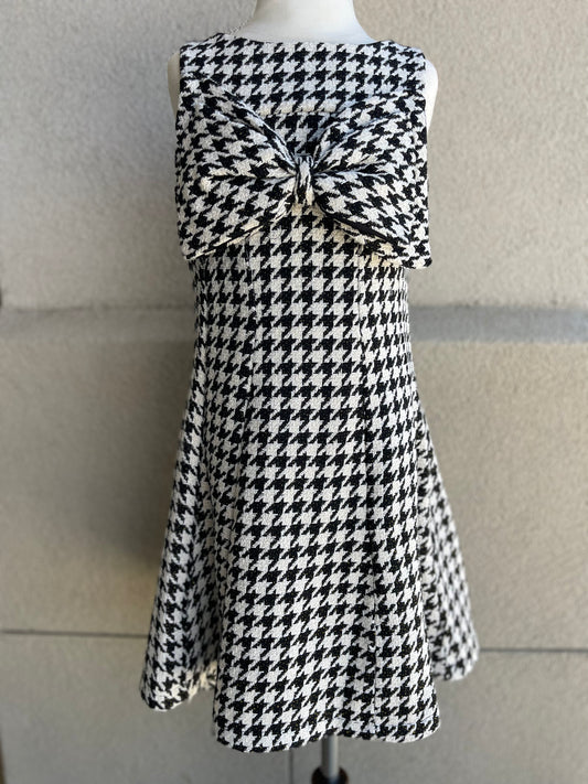 Houndstooth Flare Dress