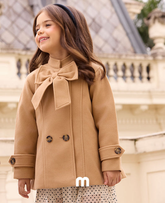 Tamarind Pea Coat w/ Bow