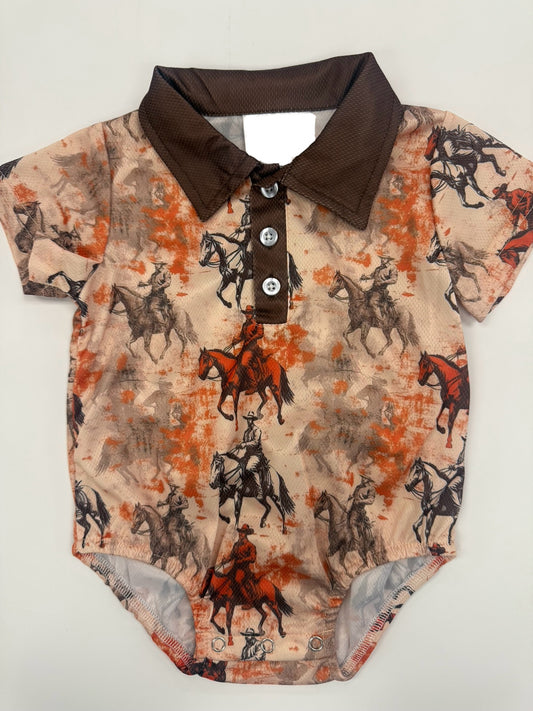 Traveling Cowboy Onesie