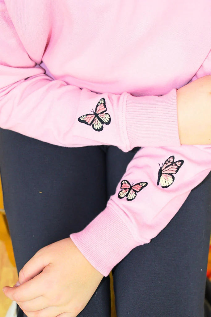 Western Guitar and Butterfly Sweatshirt