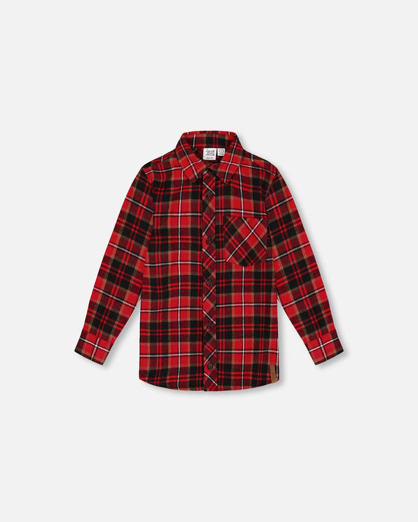 Red Plaid Flannel Shirt