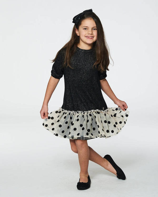 BLK Shimmer Dot Dress