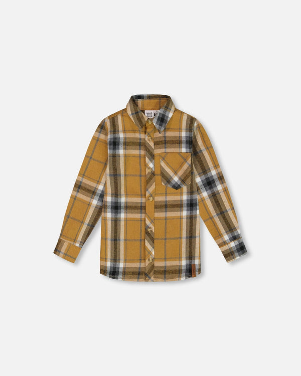 Plaid Gold Grey Shirt