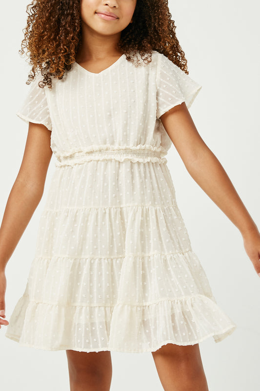 Cream Dot Dress
