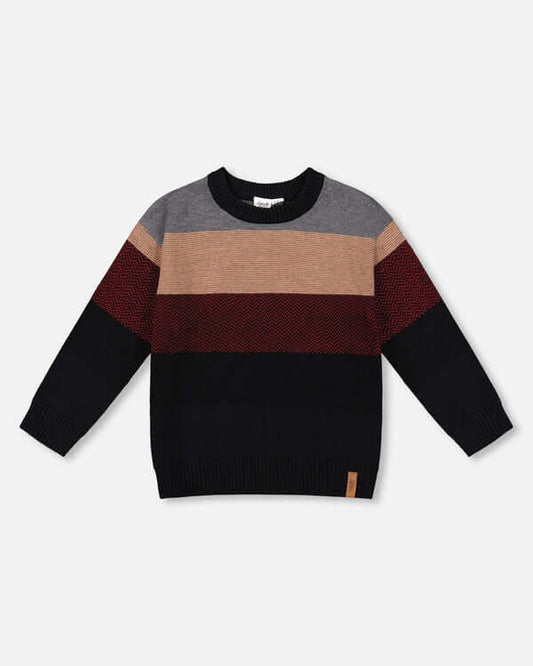 Multicolor Block Sweater