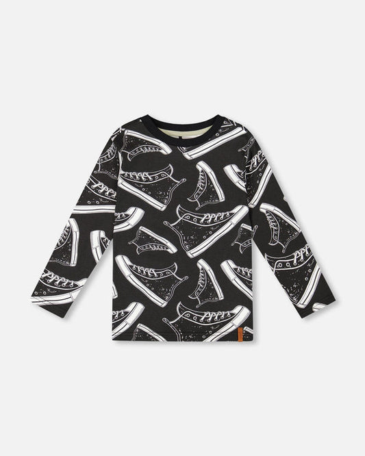 Anthracite Shoes Long Sleeve Tee