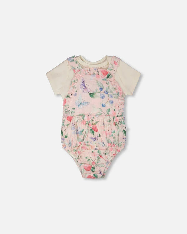Printed Berries Overall Set