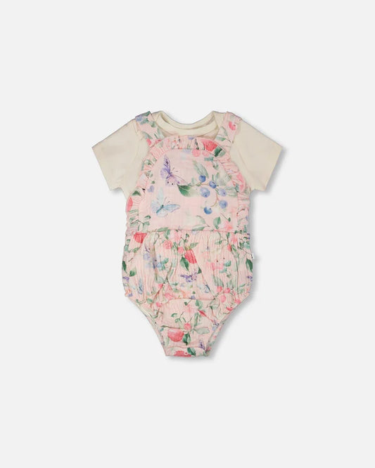 Printed Berries Overall Set