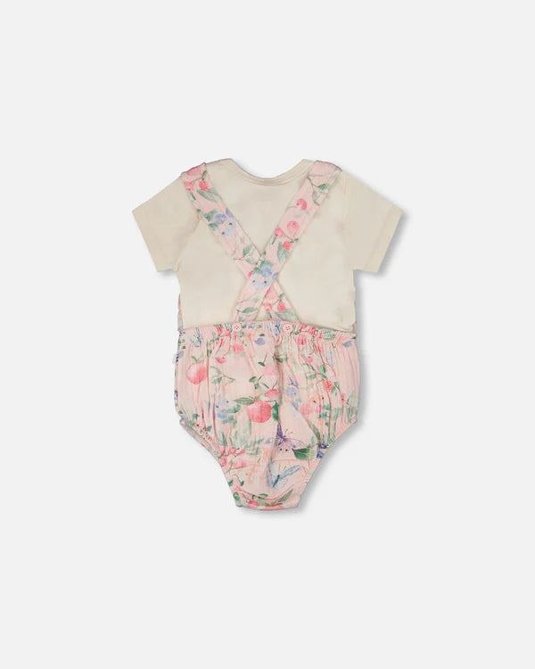 Printed Berries Overall Set